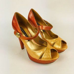 Chinese Laundry Bentley Heel Sandals Ombre Mustard